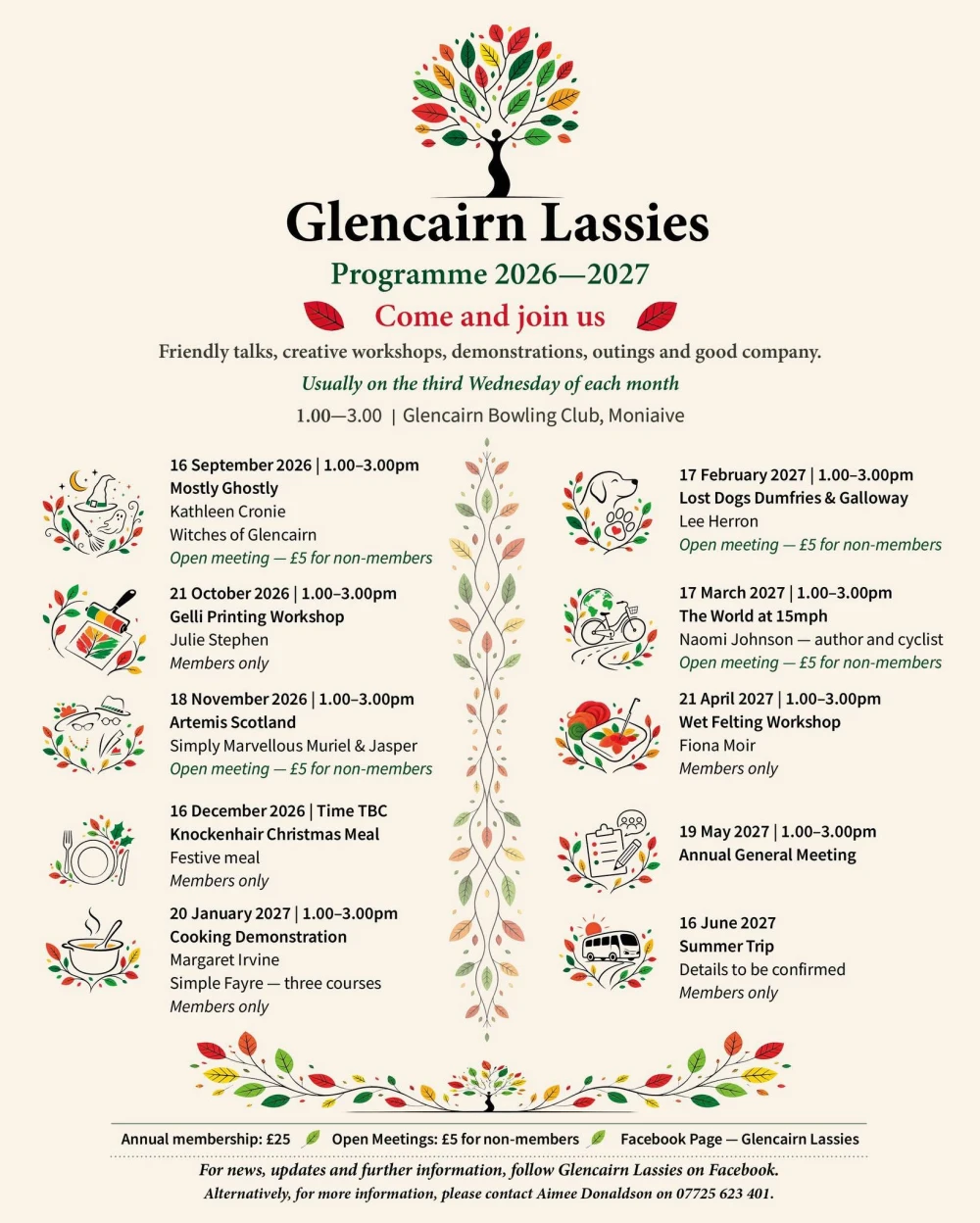 Glencairn Lassies - Programme 2026-2027