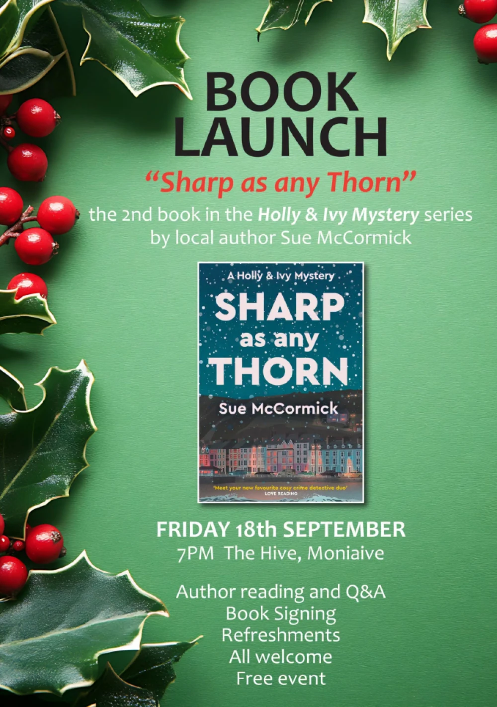 Book Launch - "Sharp as any Thorn"